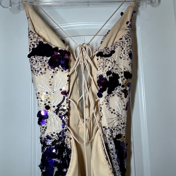 Hand-beaded prom dress - Picture 7 of 15